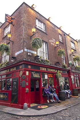 The Temple Bar, Dublin.